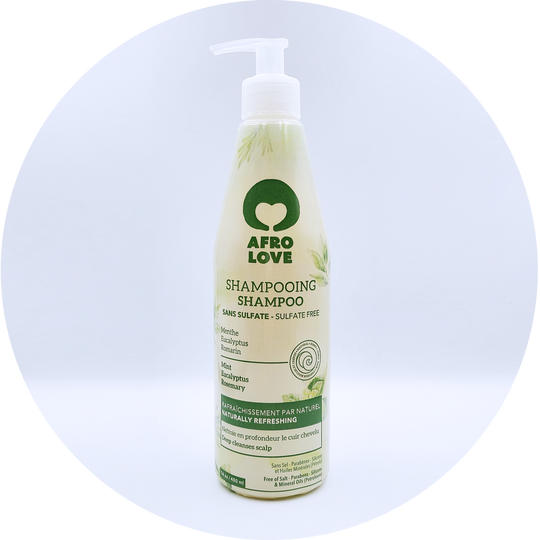 Afro Love Mint Shampoo, 16 oz bottle