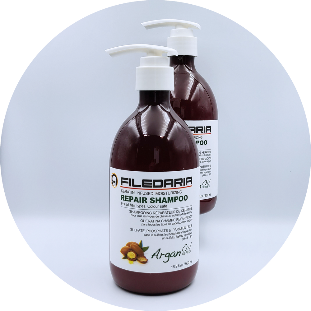 Filedaria Repair Shampoo with Argan Oil, 500 ml bottle